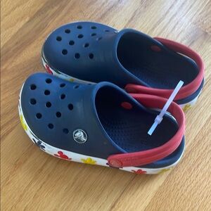 CROCS Kids Navy and Red Water Shoes